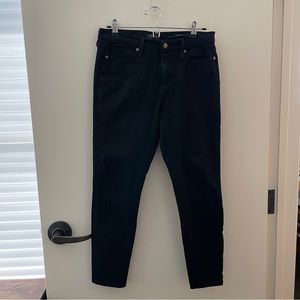Banana Republic cropped black skinny jeans 29